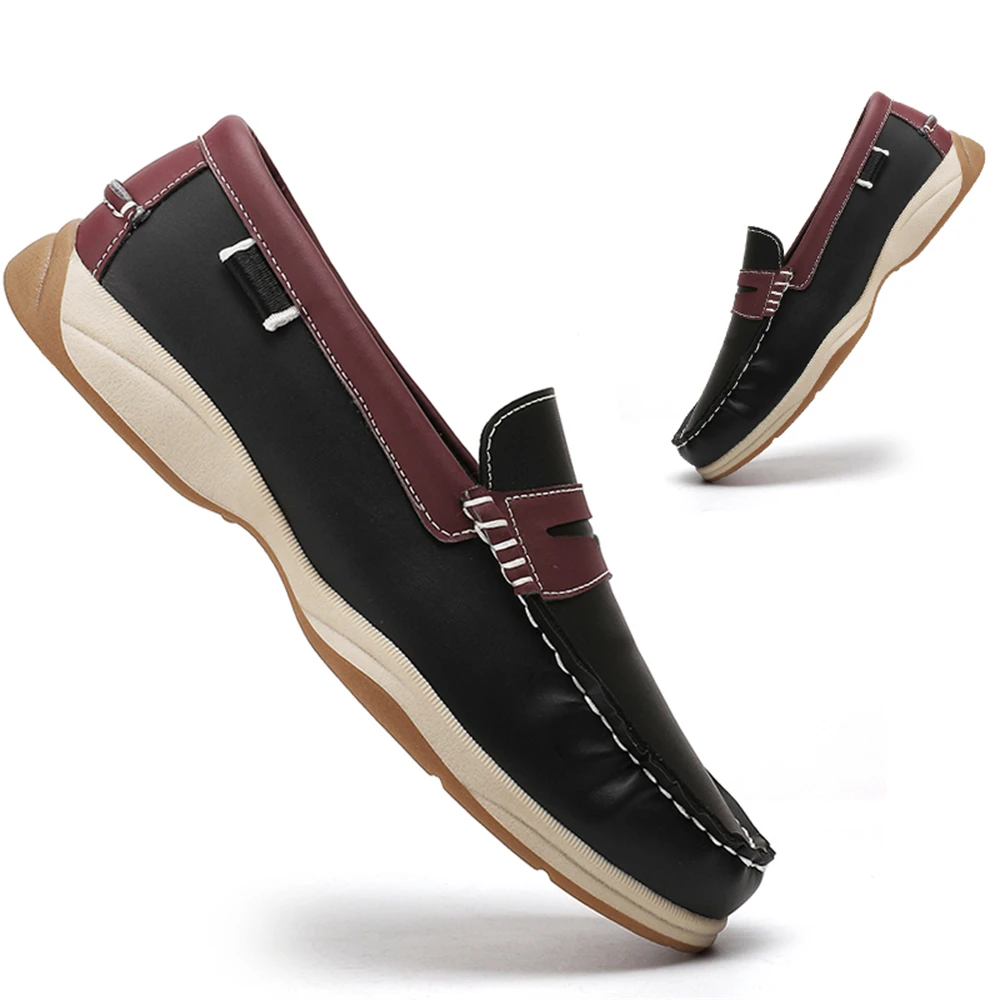 Men's Business Casual Loafers Shoes for Office Travel And Vacation Durable Elegant TPR Outsole Formal Shoes