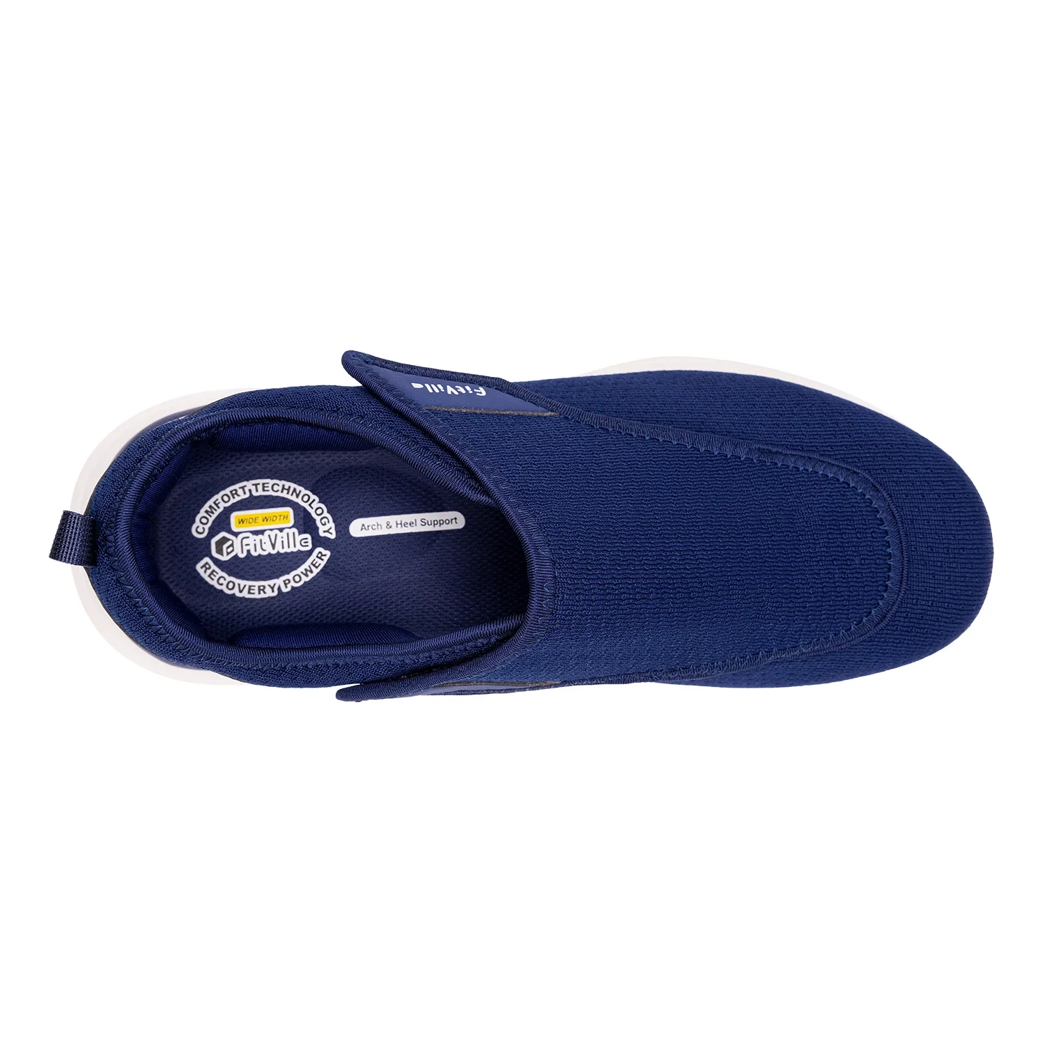 FitVille Men'S Diabetic Shoes Extra Wide 2E For Elder Orthopedics Feet Swollen Adjustable Walking Shoe Elderly Foot Pain Relief