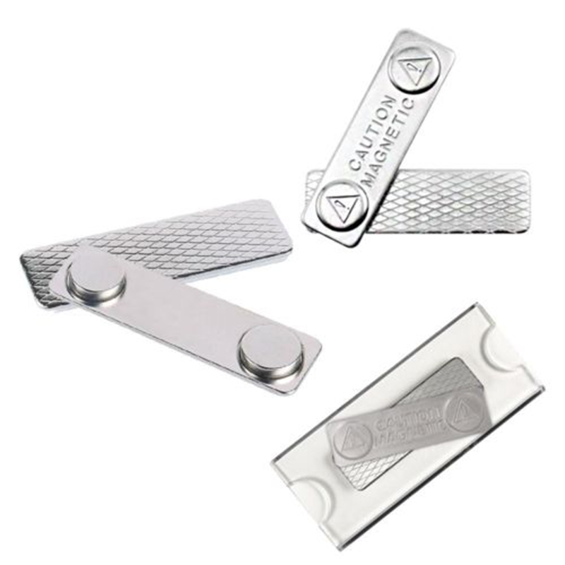 Metal Badge Brooch Strong Magnetic Name Tags 50/100PCS Badge Metal Fastener ID Cards Durable Attachment Holder Decoration