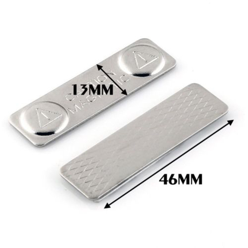 Metal Badge Brooch Strong Magnetic Name Tags 50/100PCS Badge Metal Fastener ID Cards Durable Attachment Holder Decoration