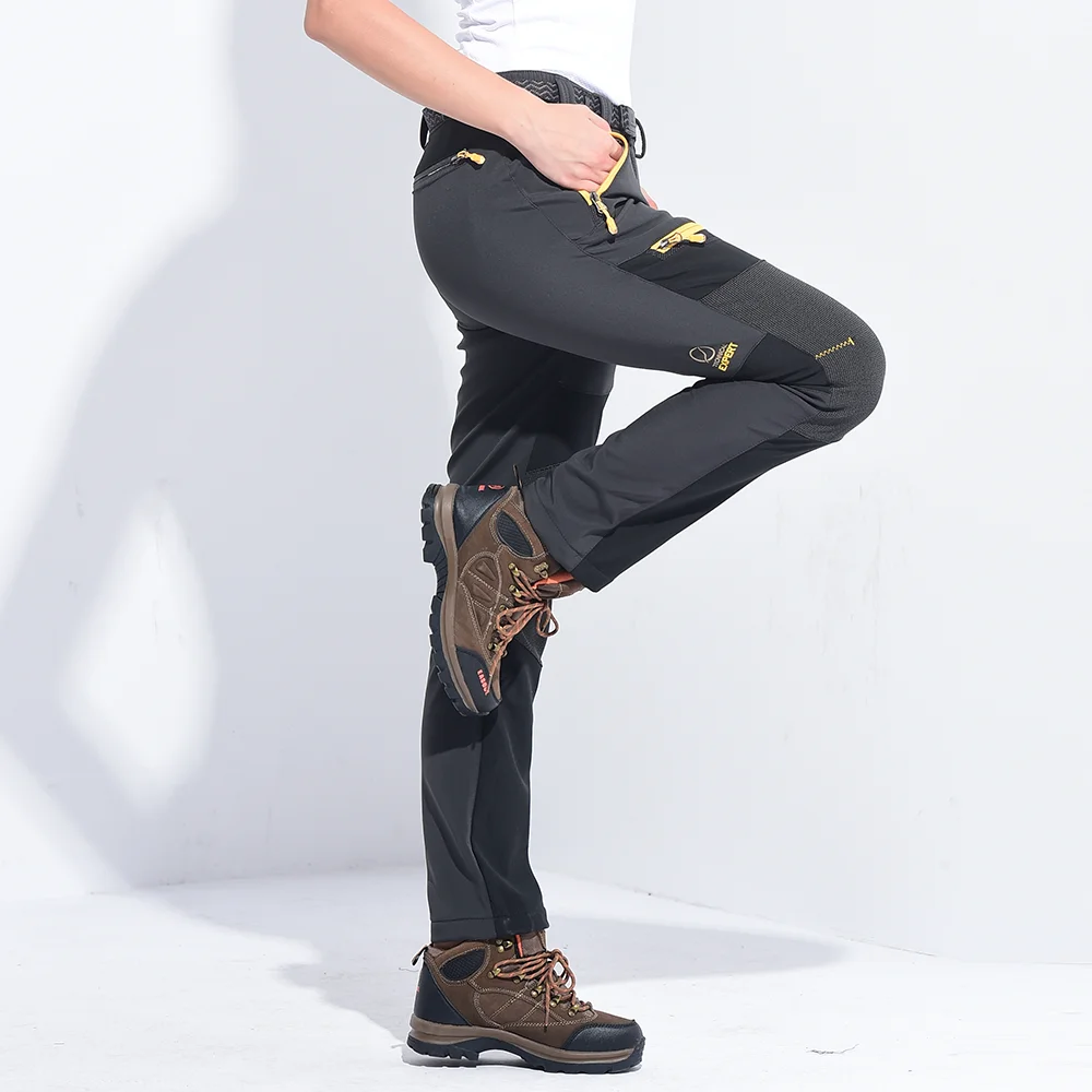 Thick Warm Fleece Winter Pants for Women, Waterproof, Hiking, Trekking, Camping, Skiing, Soft Shell Pants, Windproof Trousers