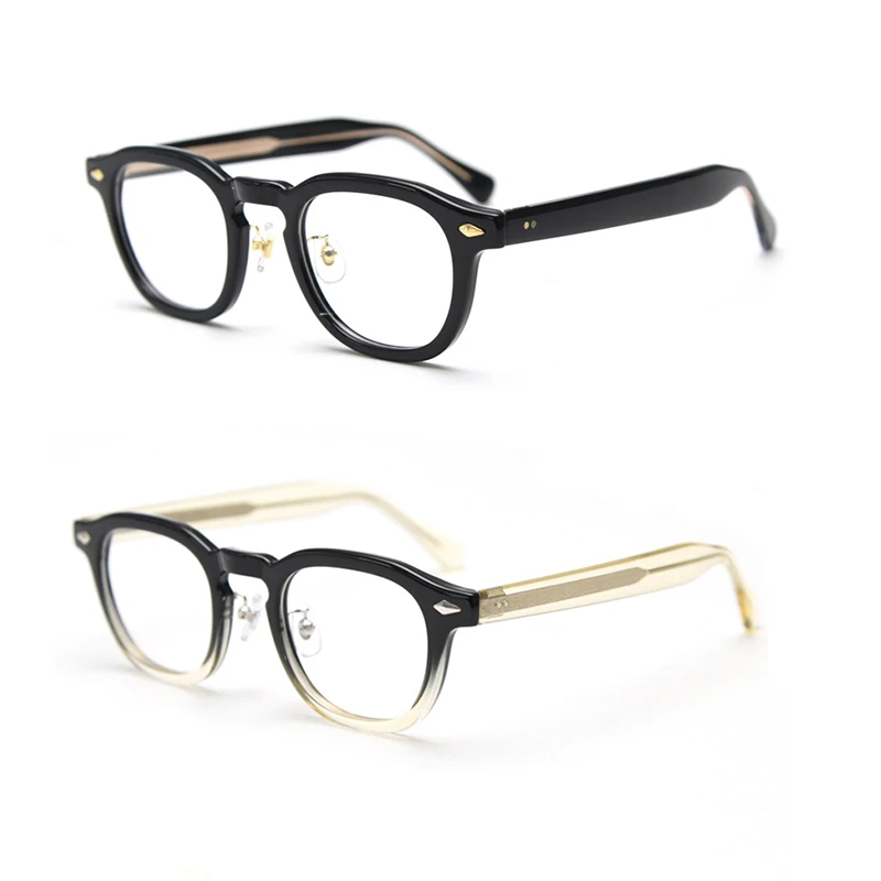 HBK Retro Men's Eyeglass Frames Luxury Anti BlueLight Lenses TR-90 Frame Glasses Women's Reading Computer Eyewear