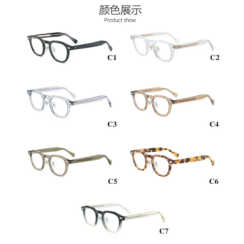 HBK Retro Men's Eyeglass Frames Luxury Anti BlueLight Lenses TR-90 Frame Glasses Women's Reading Computer Eyewear