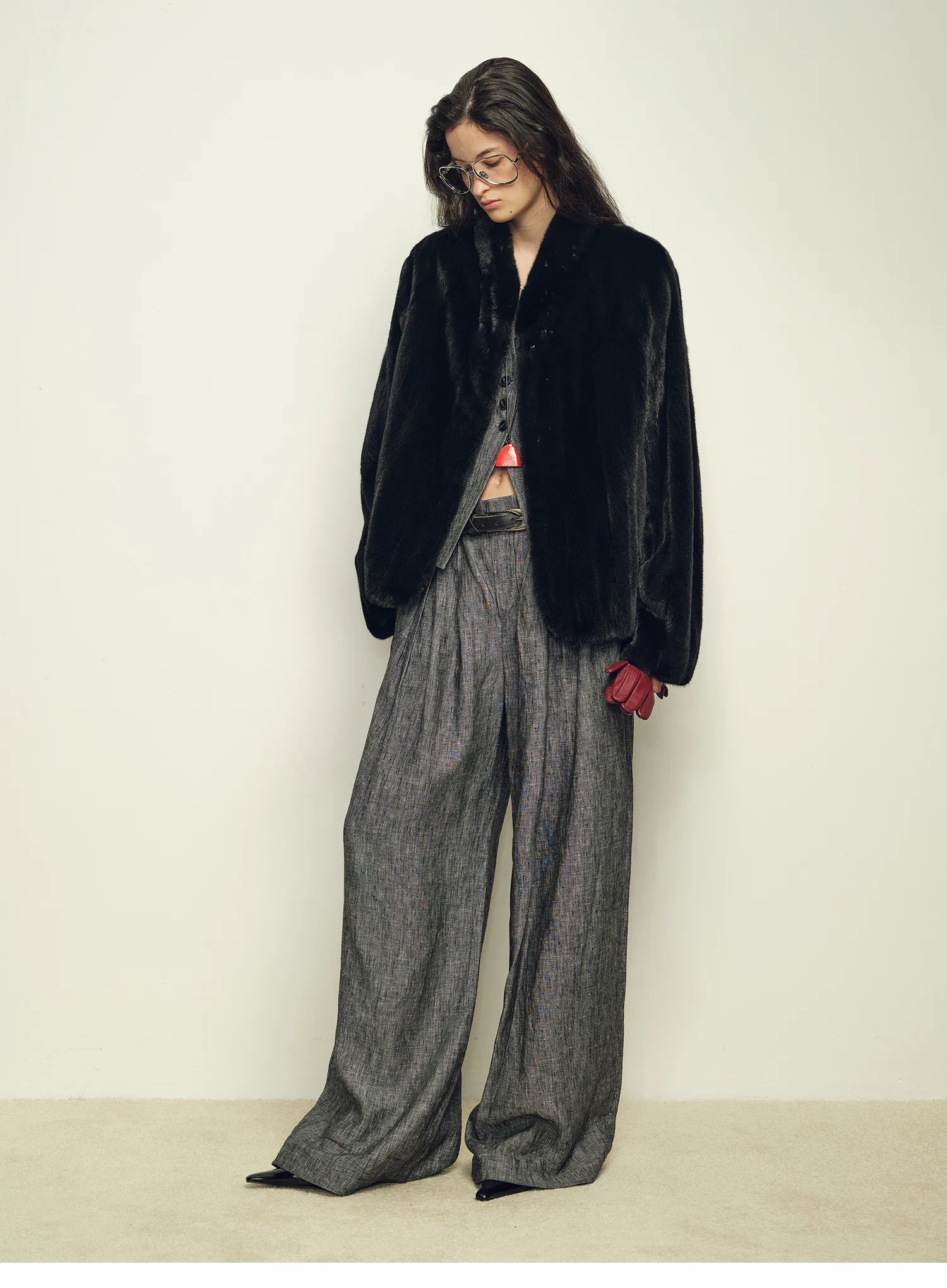 Lautaro Autumn Winter Short Brown Thick Warm Soft Faux Mink Fur Coat Women Stand Collar Elegant Luxury Chic Fluffy Jacket 2025