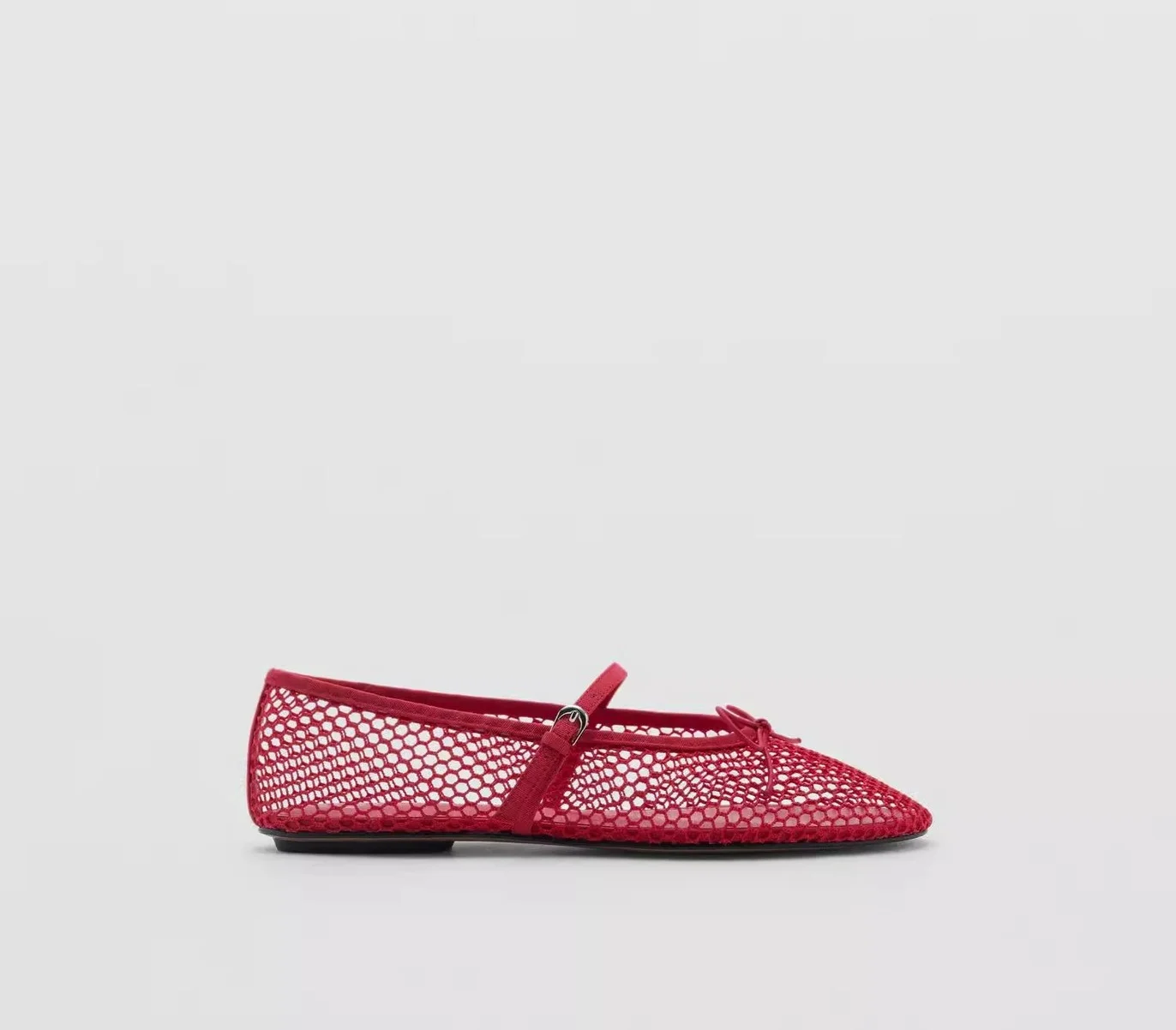 Mesh Summer Ballet Flats Shoes Women Buckle Strap Breathable 2025 New Flats Shoes Ladies Black Mary Janes Footwear Loafers