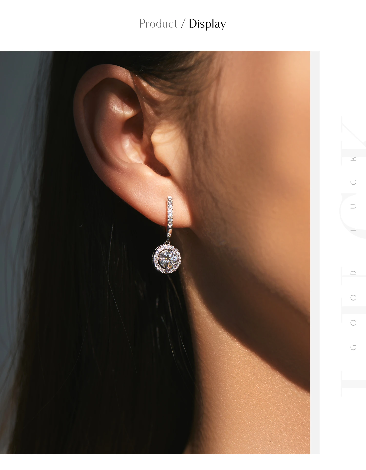 MODIAN D Color Moissanite Drop Earrings 925 Sterling Silver Halo Dangle Earrings For Women Wedding Engagement Fine Jewelry Gift