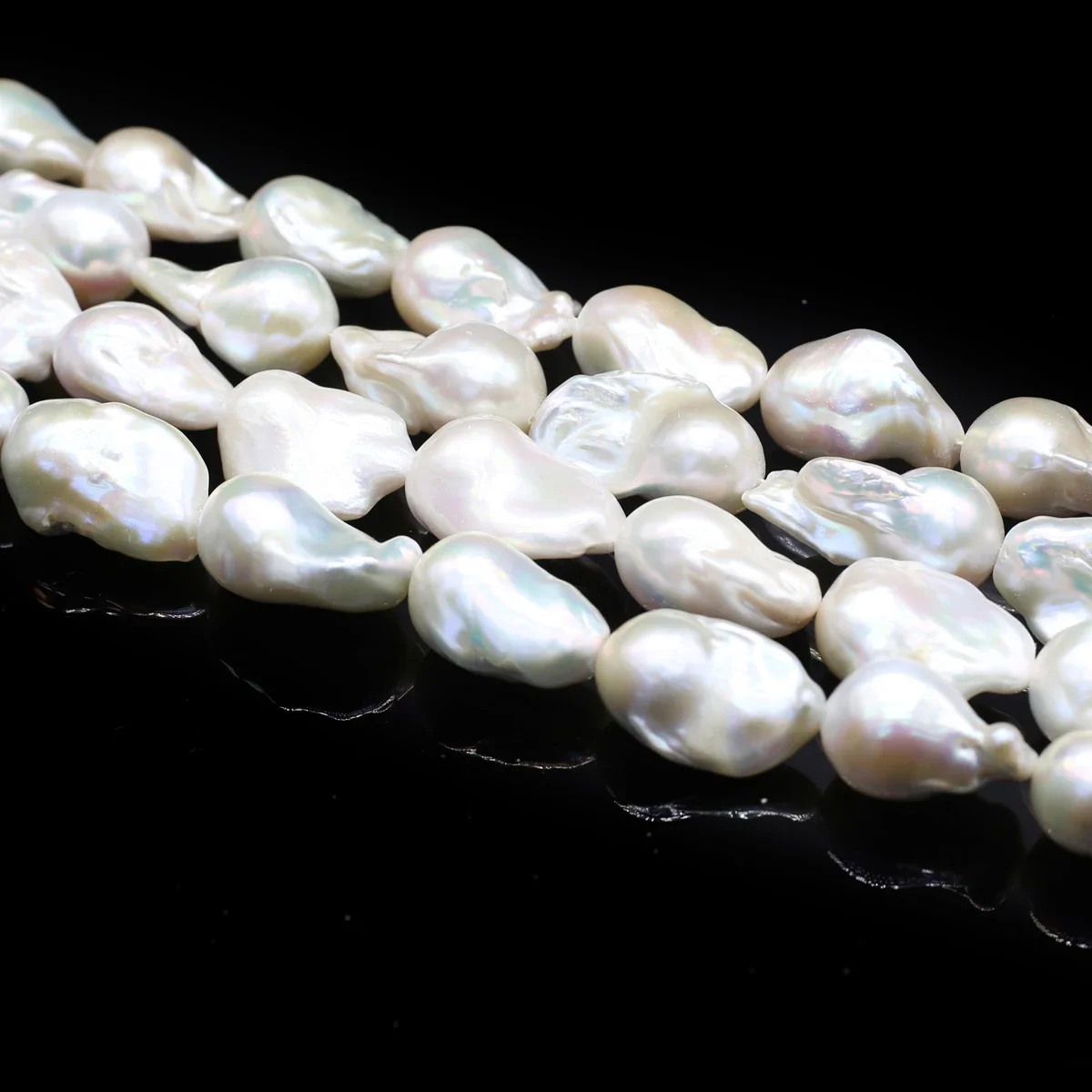 15x20mm6A Baroque Hand-Selected Natural Freshwater White Pearl Isolated Rare Bead Jewelry Make DIY Necklace Bracelet Accessories