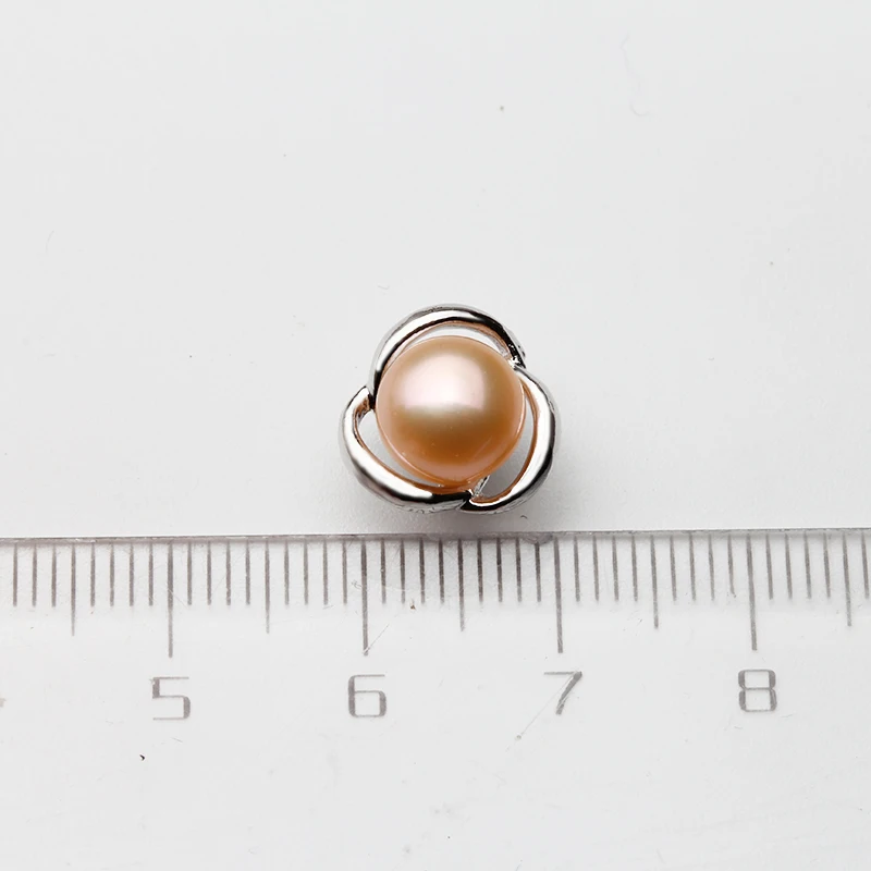 Genuine Silver 925 White Stud Earrings Pearl Woman,Natural Freshwater Bridal Jewelry Pearl Earrings Wife Mother Gift Pink Black