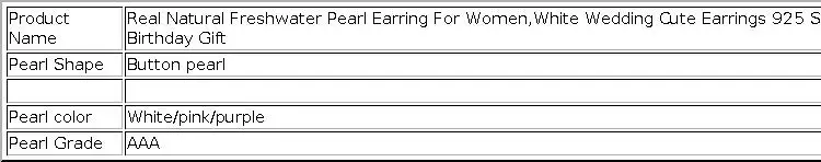 Genuine Silver 925 White Stud Earrings Pearl Woman,Natural Freshwater Bridal Jewelry Pearl Earrings Wife Mother Gift Pink Black