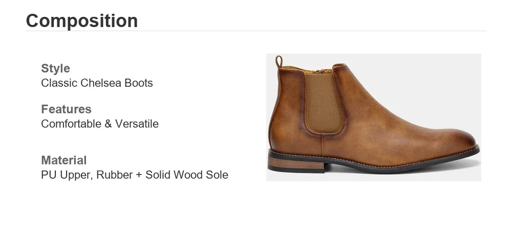 Chelsea Boots Men Fashion Comfortable Casual Retro 2026 Brand Chelsea Boots #KD216