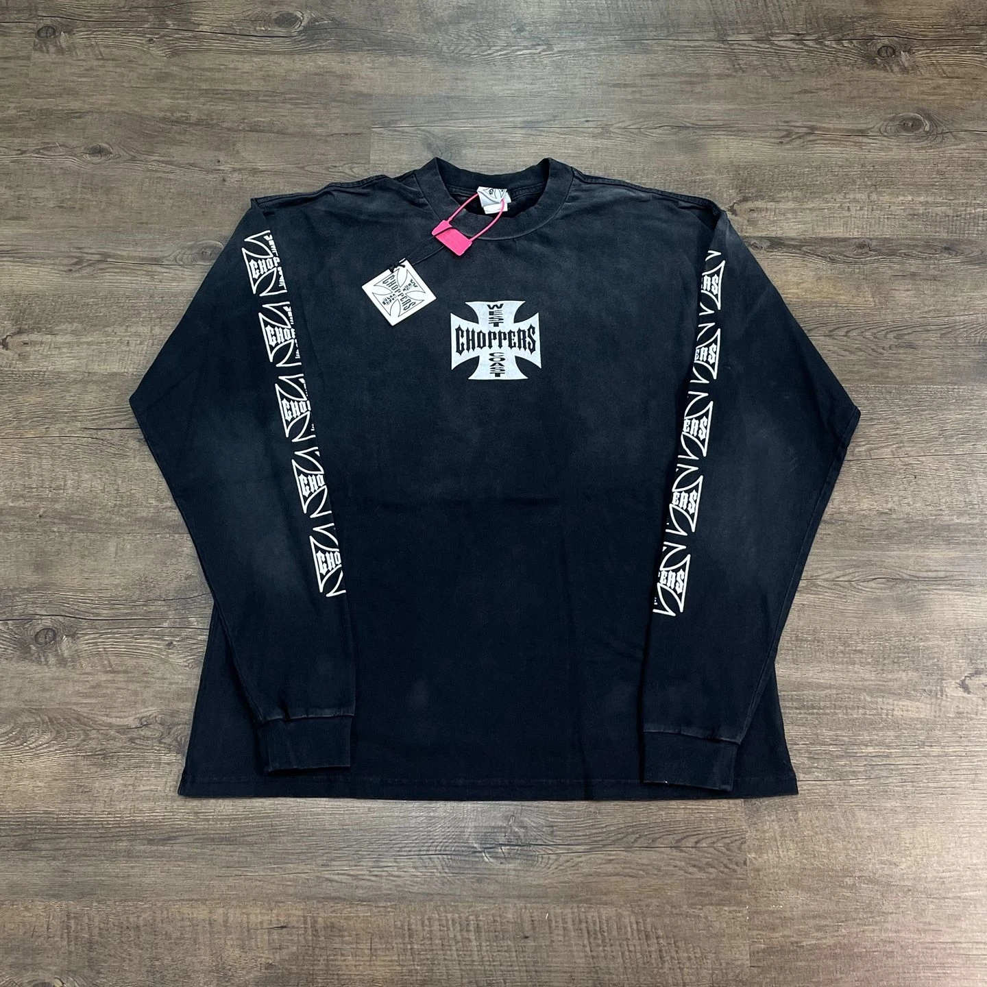 Yao Fashion Oversize Loose Luxury Streetwear High Quality Brand Casual Long Sleeve Tops Tee  Vintage Washed T Shirt For Men