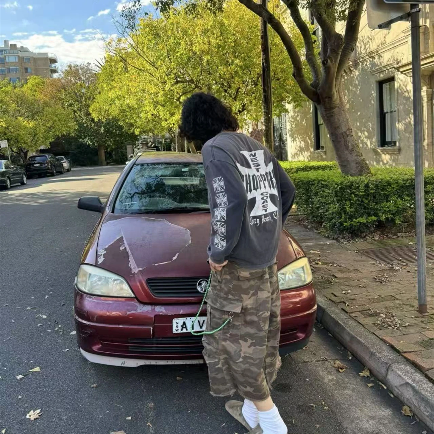 Yao Fashion Oversize Loose Luxury Streetwear High Quality Brand Casual Long Sleeve Tops Tee  Vintage Washed T Shirt For Men