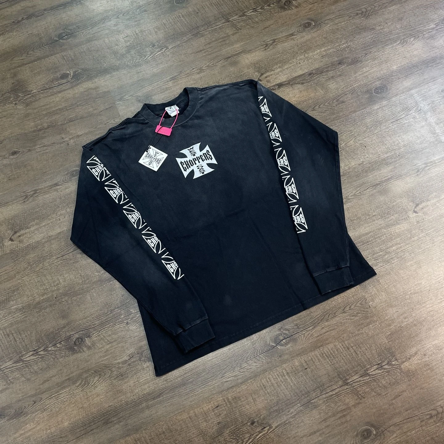 Yao Fashion Oversize Loose Luxury Streetwear High Quality Brand Casual Long Sleeve Tops Tee  Vintage Washed T Shirt For Men