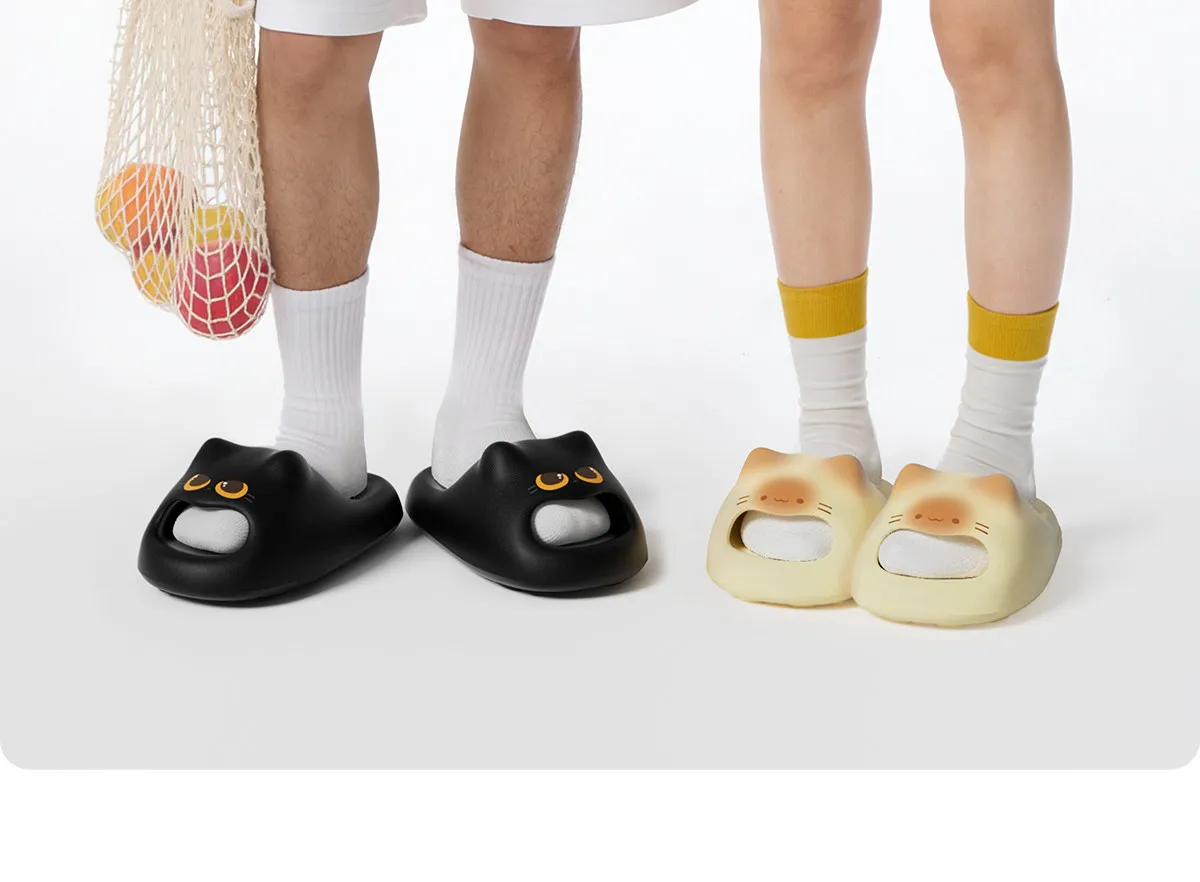 New Cat Claw Slippers Women Summer Mules Lightweight Indoor Slides Woman Non-Slip Odorless Kitten EVA Slipper Family Home Shoes