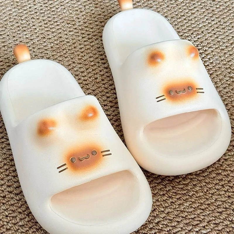 New Cat Claw Slippers Women Summer Mules Lightweight Indoor Slides Woman Non-Slip Odorless Kitten EVA Slipper Family Home Shoes