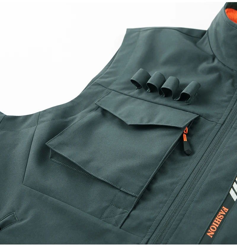 Men Summer Outdoor Work Safari Fishing Travel Photo Hiking Vest with Pockets Gym Jogging Running Sport Sleeveless Mesh Waistcoat