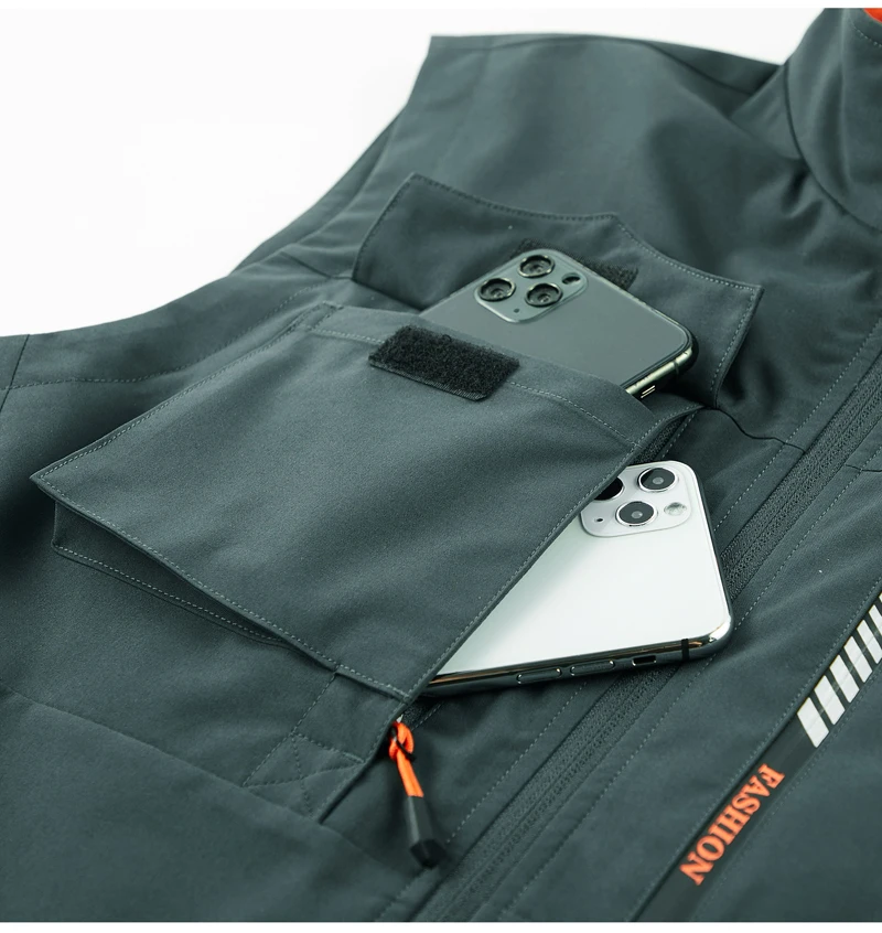 Men Summer Outdoor Work Safari Fishing Travel Photo Hiking Vest with Pockets Gym Jogging Running Sport Sleeveless Mesh Waistcoat