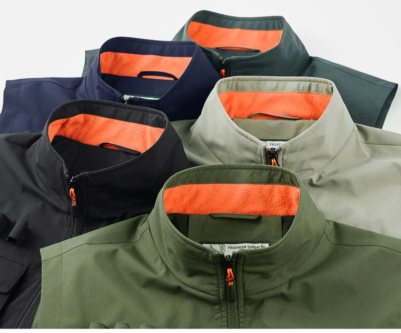 Men Summer Outdoor Work Safari Fishing Travel Photo Hiking Vest with Pockets Gym Jogging Running Sport Sleeveless Mesh Waistcoat