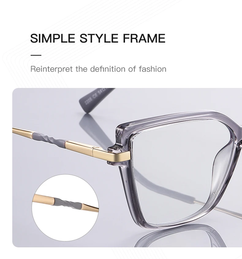 VKYEE Fashionable Versatile Butterfly Simple Design Women's Anti-blue Light Glasses Photochromic Can Be Customized Prescription