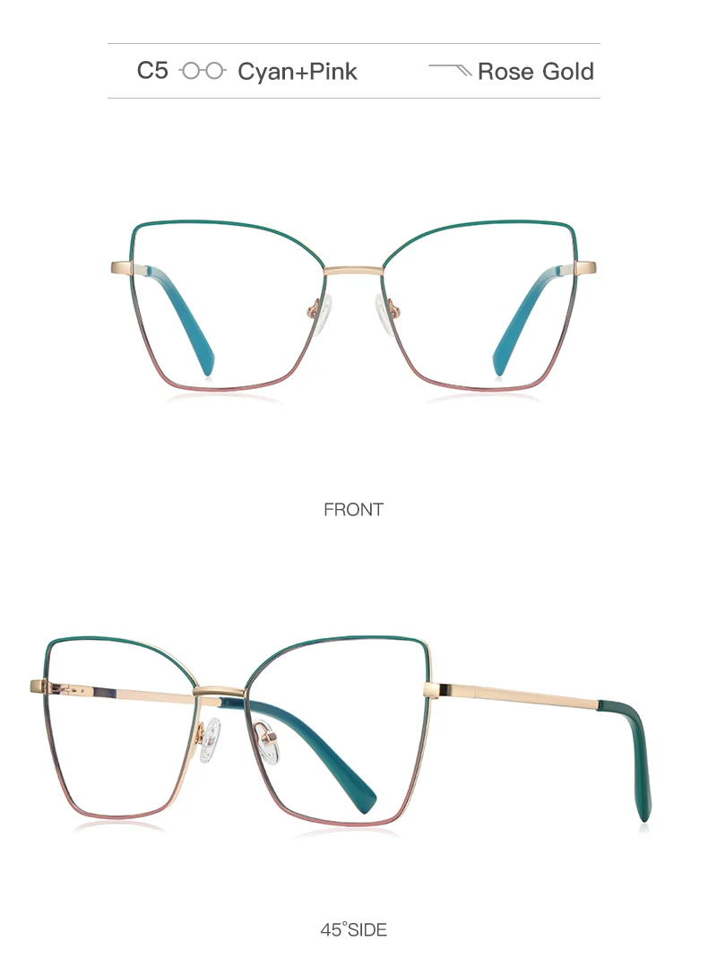 VICKY New Design Prescription Glasses Women Reading Glasses Butterfly Frame Customized Prescription Eyewear Face Contouring 3086