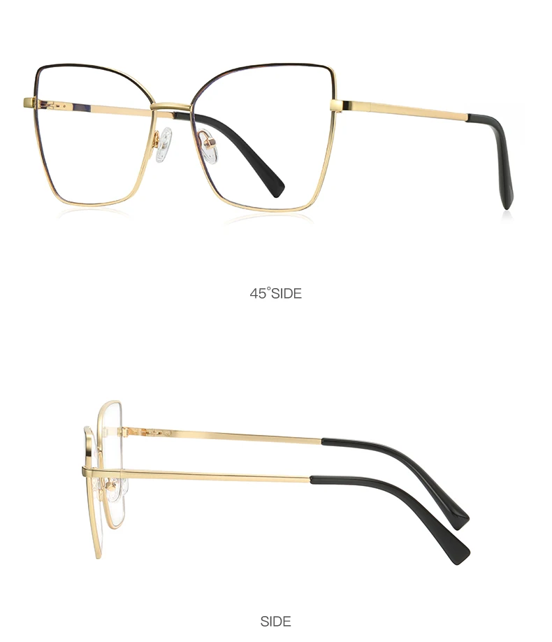 VICKY New Design Prescription Glasses Women Reading Glasses Butterfly Frame Customized Prescription Eyewear Face Contouring 3086