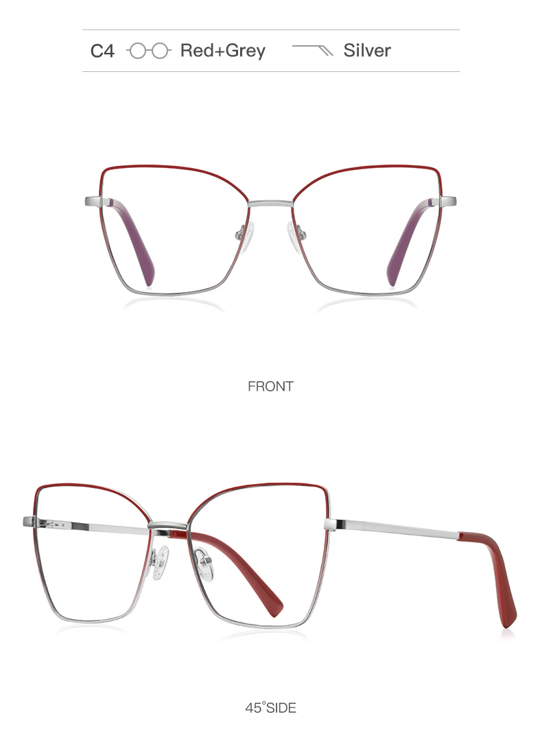 VICKY New Design Prescription Glasses Women Reading Glasses Butterfly Frame Customized Prescription Eyewear Face Contouring 3086
