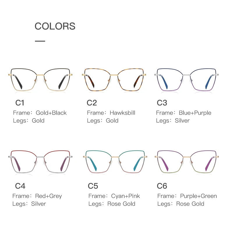 VICKY New Design Prescription Glasses Women Reading Glasses Butterfly Frame Customized Prescription Eyewear Face Contouring 3086