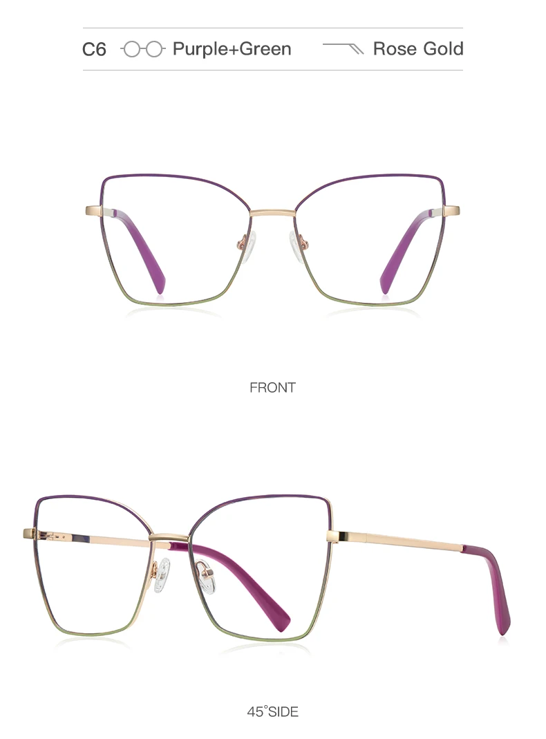 VICKY New Design Prescription Glasses Women Reading Glasses Butterfly Frame Customized Prescription Eyewear Face Contouring 3086