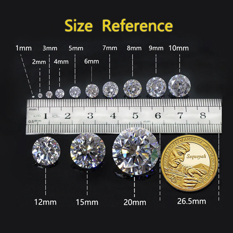 EWYA Luxury 0.4-4CT D Color Moissanite Screw Earrings For Women Party Fine Jewelry 4 Prong S925 Sterling Silver Diamond Earring