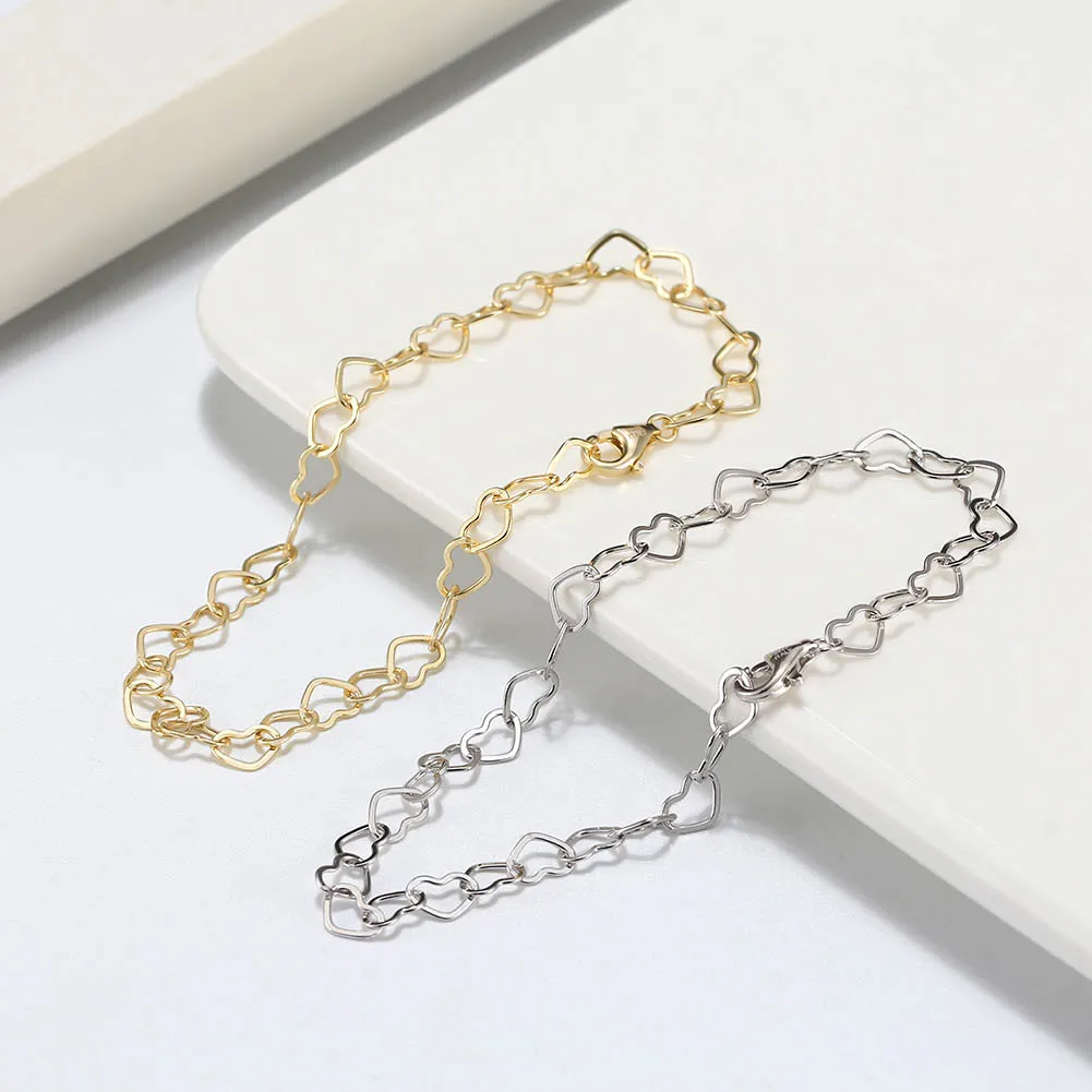 ORSA JEWELS 100% Soild 925 Sterling Silver Chain Bracelets Simple Stackable Chain Bracelets Gfts Women Men Versatile Bracelet