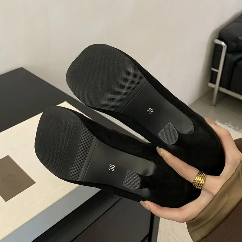 Eilyken New Autumn Winter Fashion Round Toe Women Ankle Boots Concise Thin Heels Shoes Chelsea Short Botas De Mujer
