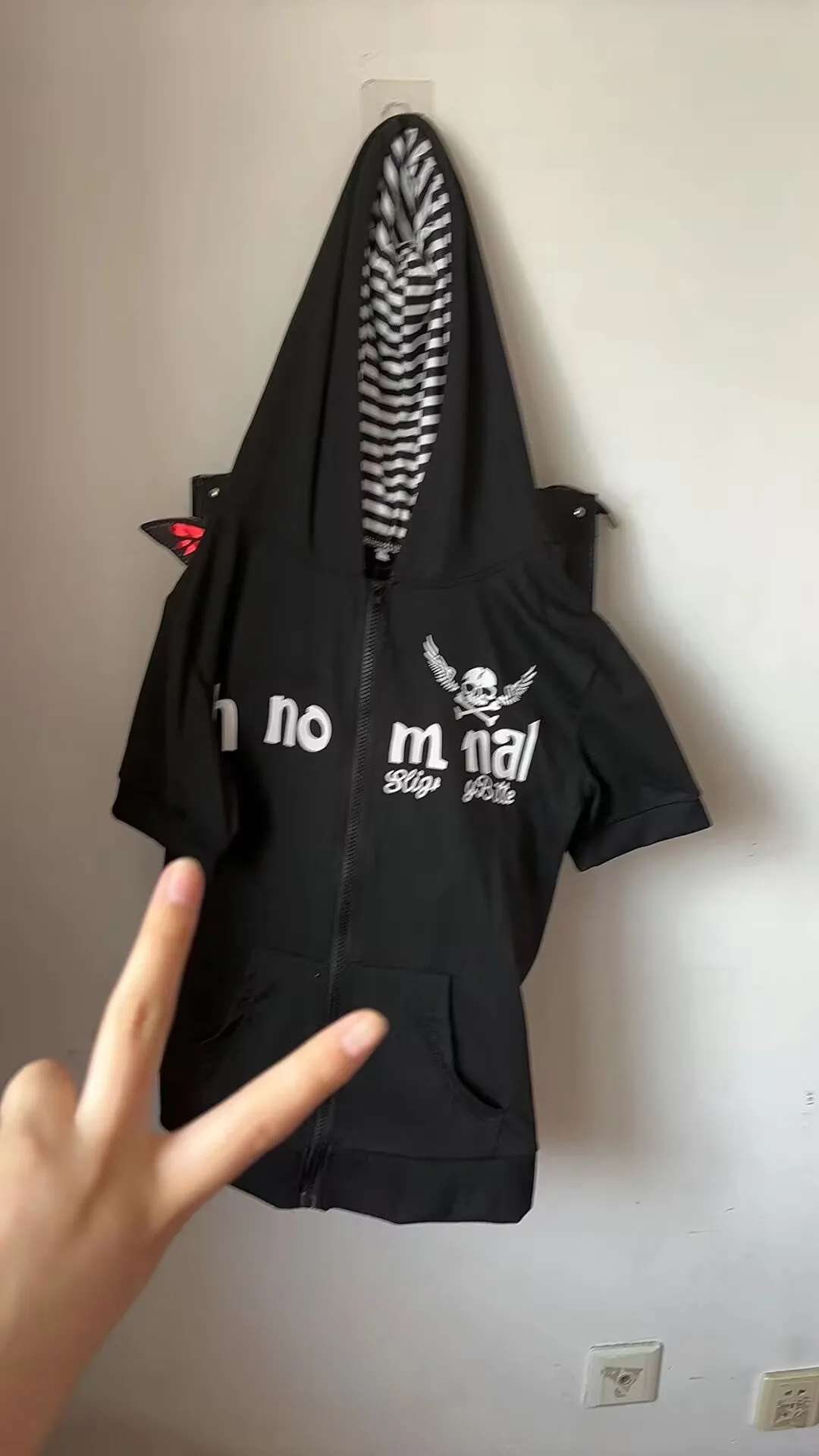 Gothic Skeleton Print Cardigan Contrast Hooded Sweatshirt Punk Jacket Women Autumn Y2k New Slim Fit Zip Hoodie Kawaii Clothes