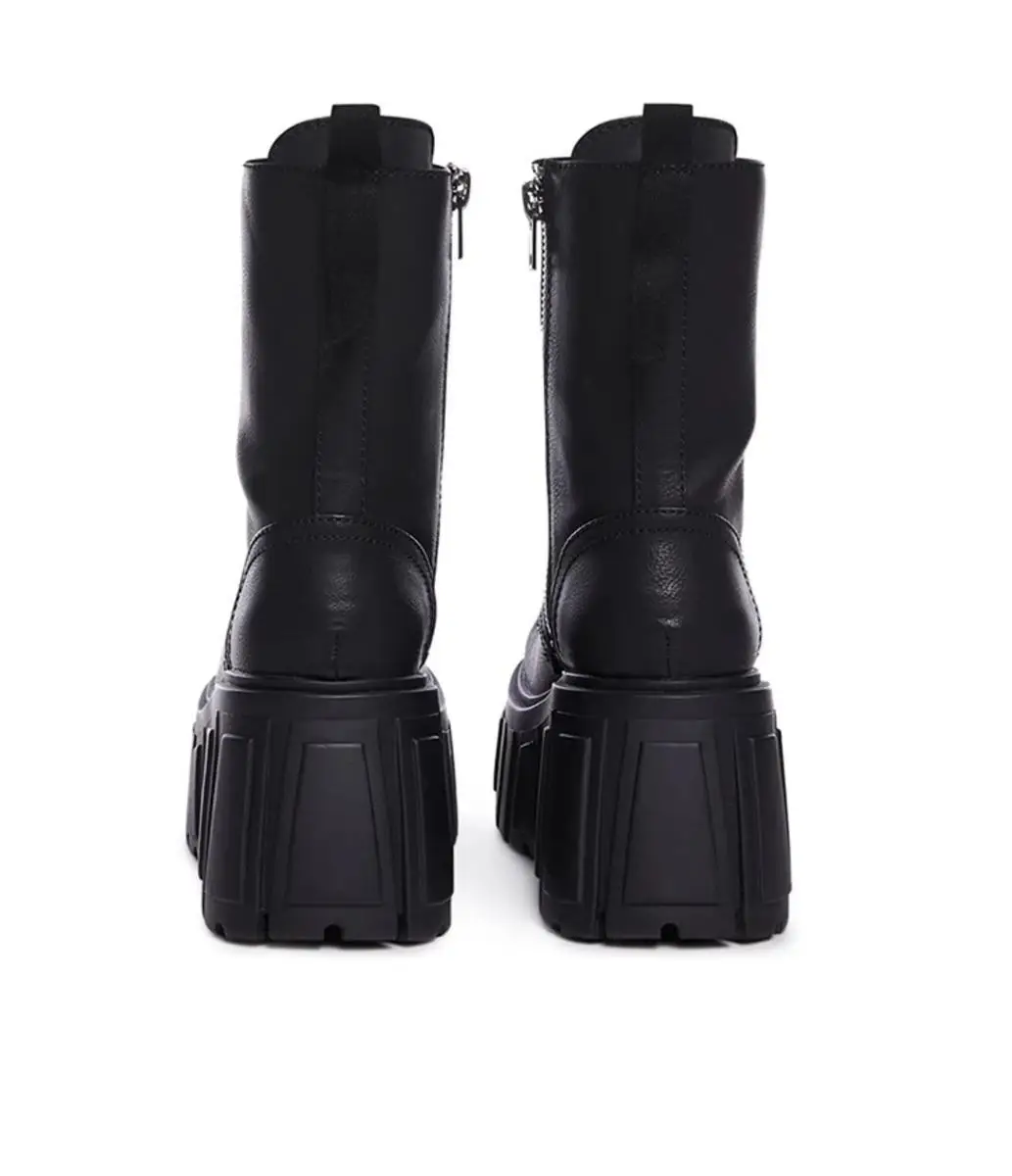 2025 New Cosplay Pumps Women Super High 10cm Thick-Soled Shoes British Style Punk Gothic Booties Platform Thigh High Boots