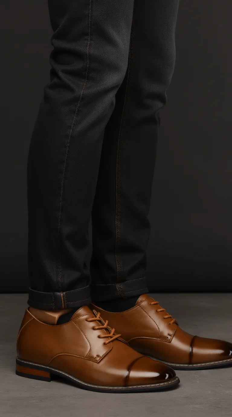 Men's Dress Shoes Fashion Comfortable 2025 Brand Leather Shoes Men