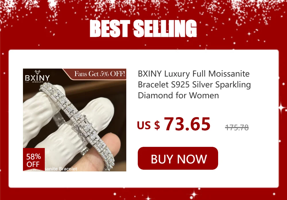 BXINY 1.4CT Moissanite Rings 925 Sterling Silver for Women Solitaire Lab Diamond Wedding Band Gifts Minimalist Jewelry with GRA