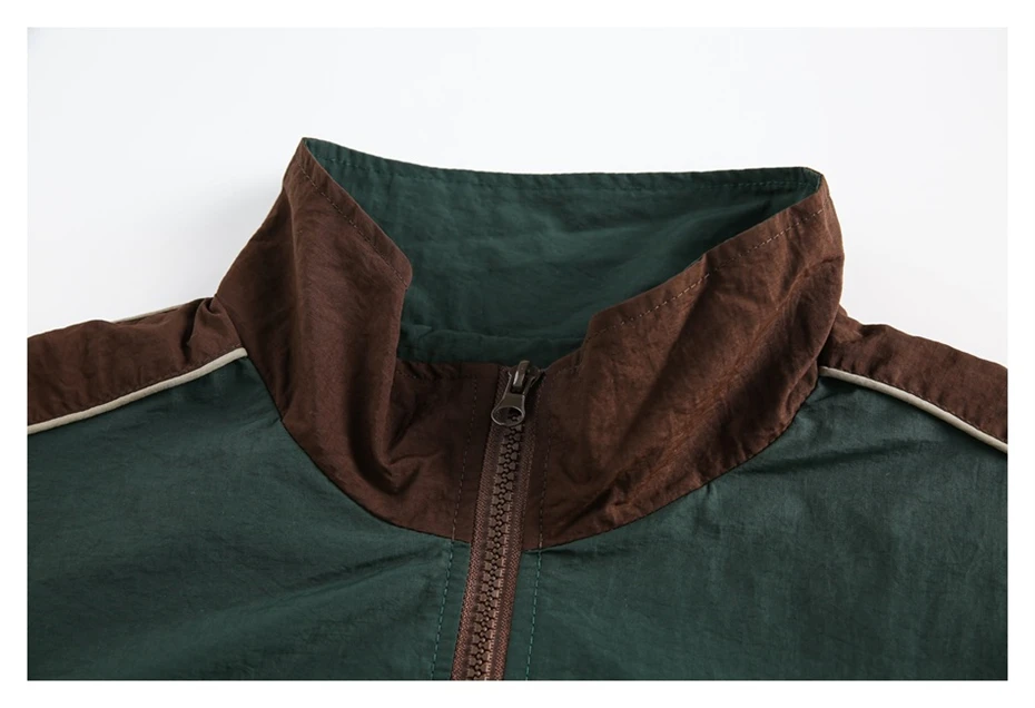 Vintage Patchwork Jackets Windbreaker Men Harajuku Casual Outdoor Jacket Mens Clothing Streetwear Hip Hop Spring New Jackets