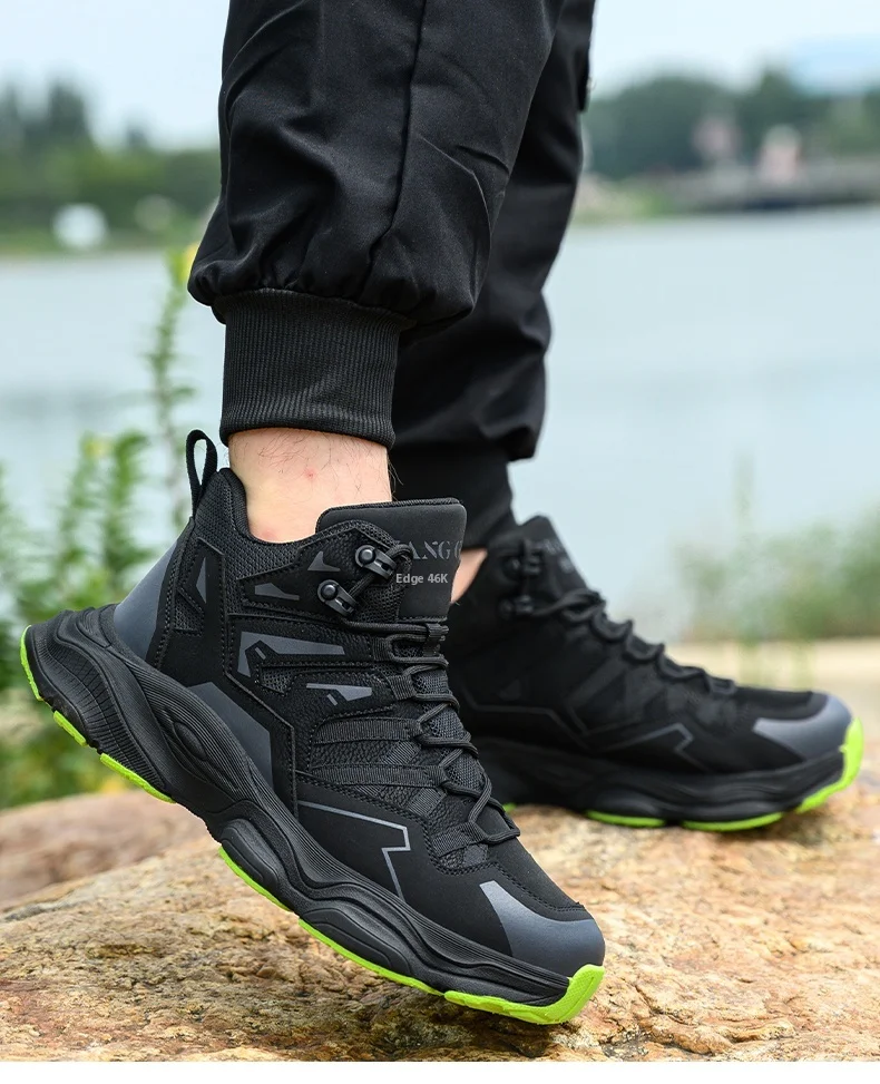 Fashion Men Safety Boots With Steel Toe Cap Anti-smash Work Safety Shoes Men Indestructible Work Hiking Warehouse Shoes