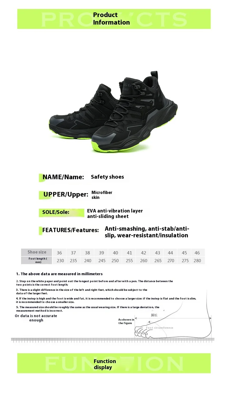 Fashion Men Safety Boots With Steel Toe Cap Anti-smash Work Safety Shoes Men Indestructible Work Hiking Warehouse Shoes