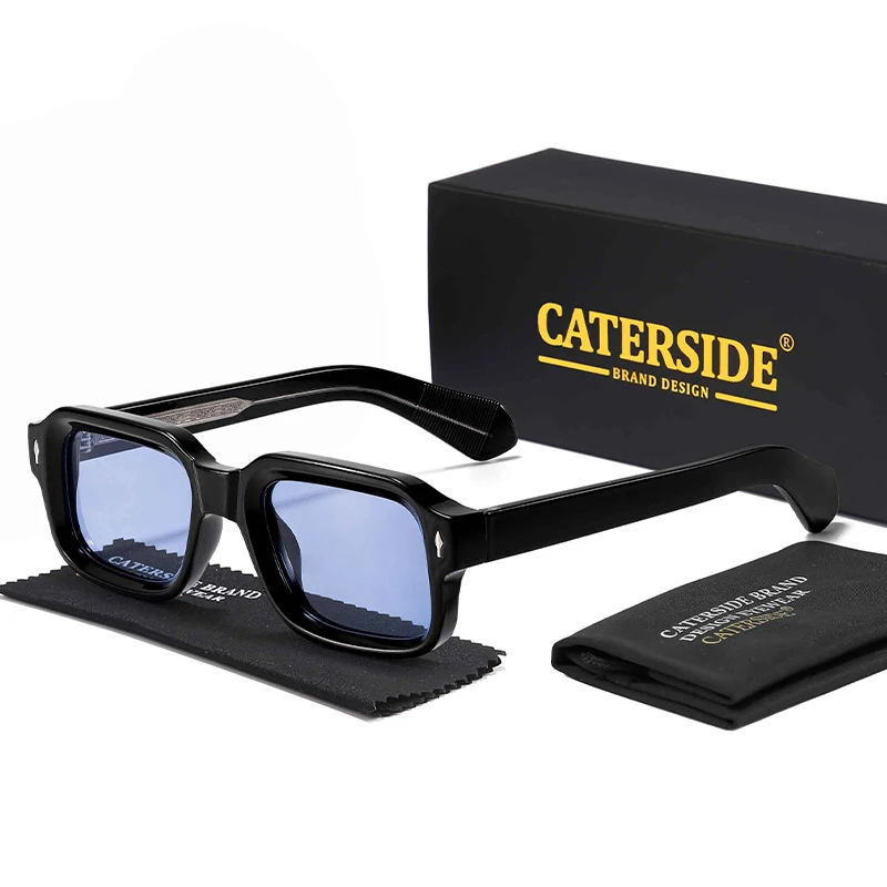 CATERSIDE Fashion Simple Men Sunglasses Roughly Framed Design Sun Glasses Women Outdoor Party Vacation Travel Driving Eyeglasses