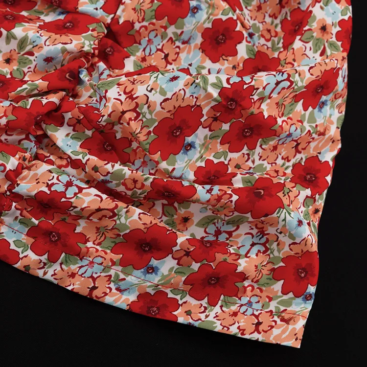 Mini Dress For Women Summer Printed Fashion Short Sleeve Contrast V-Neck Elegant Dress Female Bodycon Dress New