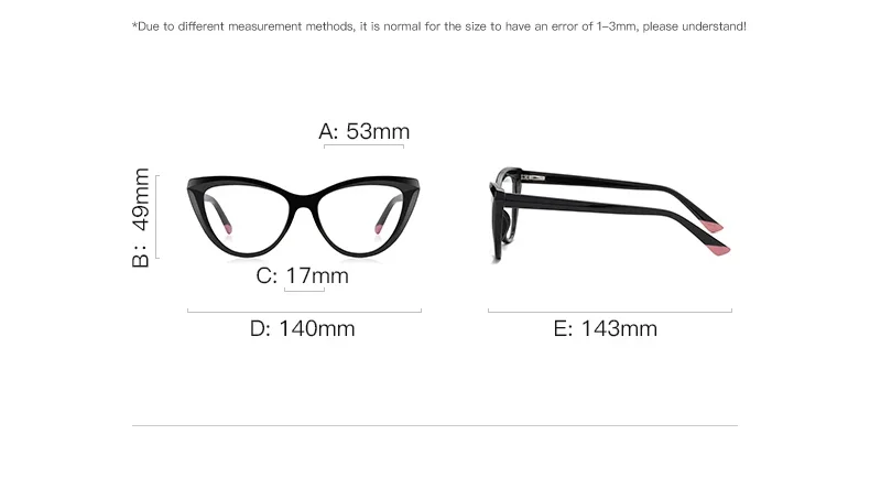 BLMUSA Women Stylish Cat Eye Photochromic Frame Computer Anti Blue Ray Reading Glasses Customizable Prescription Myopia Glasses
