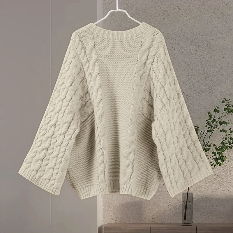 Yaminiya Winter Clothes Women Women's Turtleneck Long Sleeve Pink Sweater Prairie Chic Solid Vintage Sweater Oversize Pullover