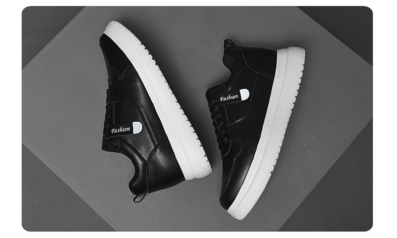 Big Size Lift Men Sneakers Elevator Shoes Heightening Height Increase Insole 7-8CM High Heels Shoes Genuine Leather Sport Shoes