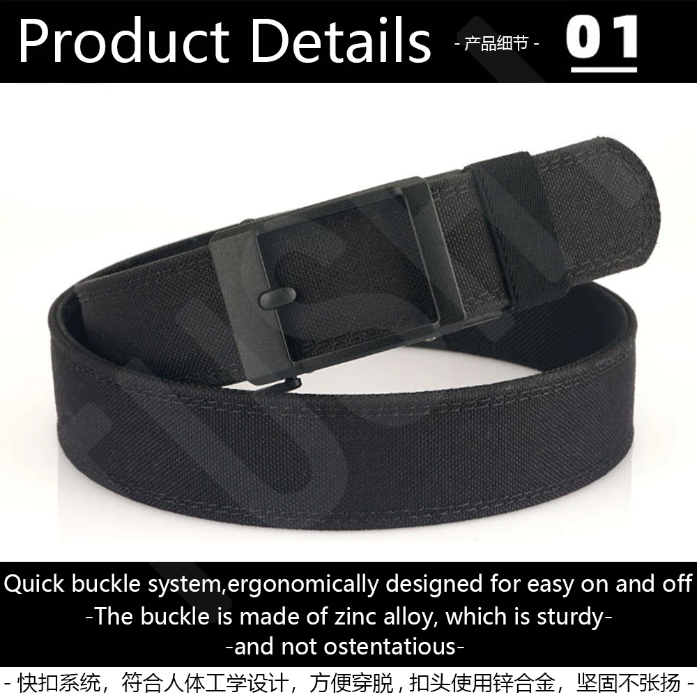 TUSHI Army Tactical Belt Quick Release Military Airsoft Training Molle Belt Outdoor Shooting Hiking Hunting Sports Belt