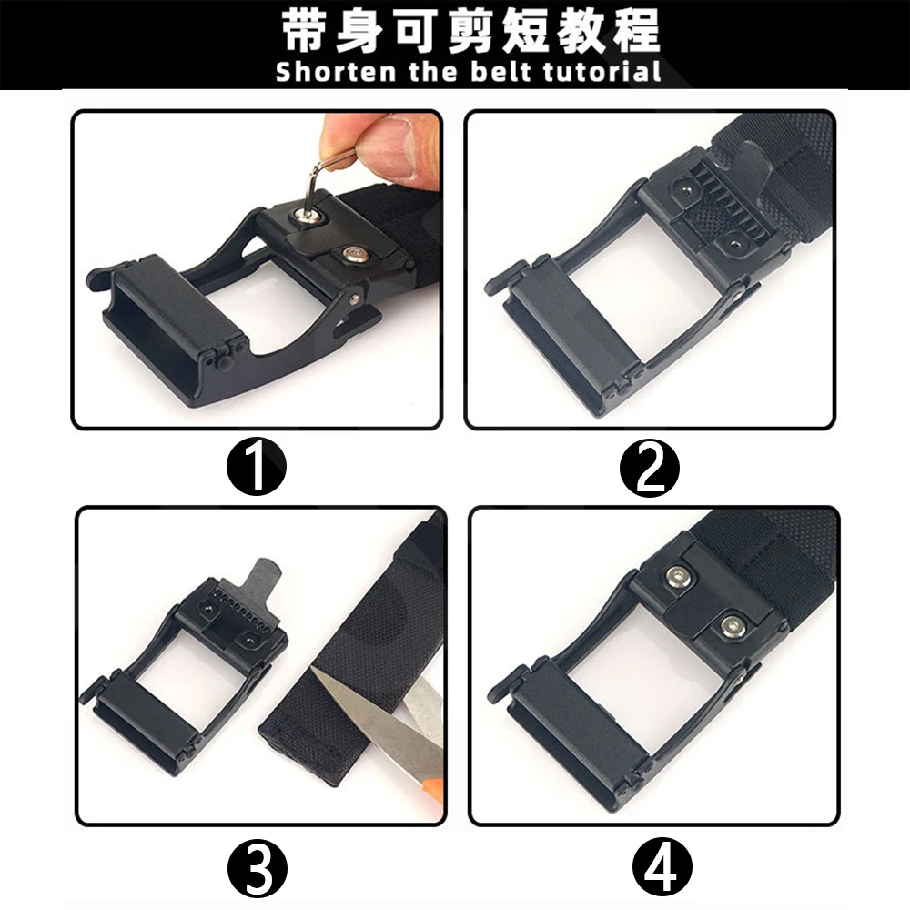 TUSHI Army Tactical Belt Quick Release Military Airsoft Training Molle Belt Outdoor Shooting Hiking Hunting Sports Belt