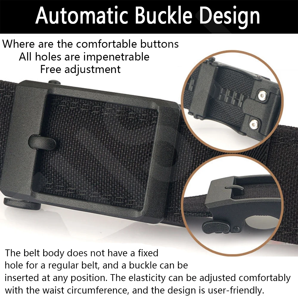 TUSHI Army Tactical Belt Quick Release Military Airsoft Training Molle Belt Outdoor Shooting Hiking Hunting Sports Belt
