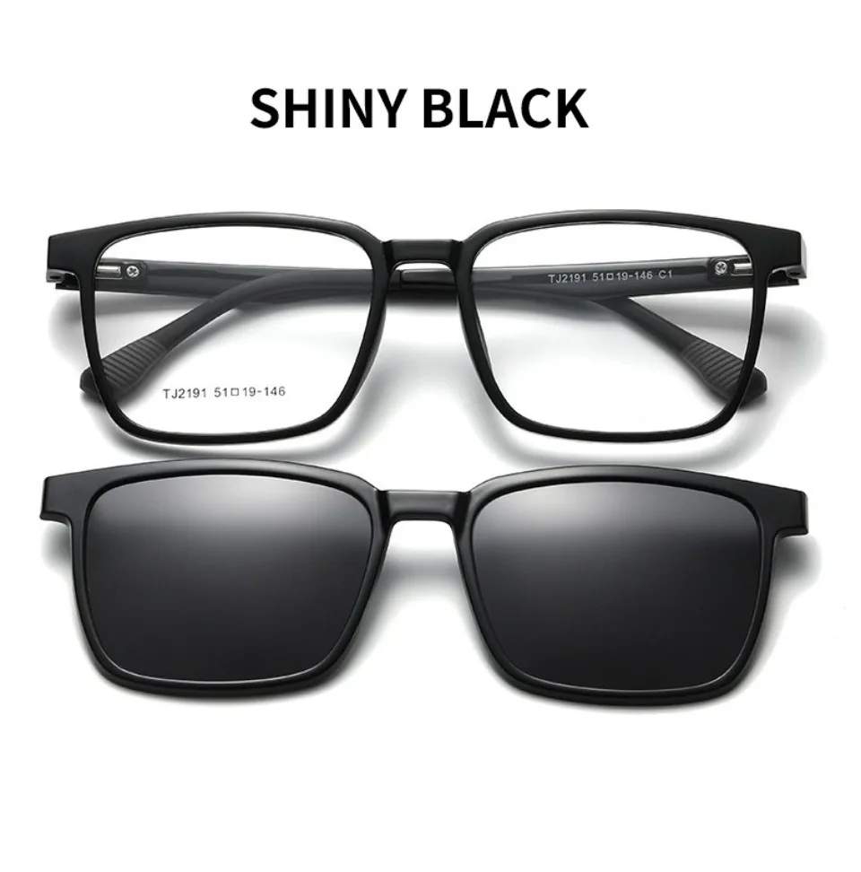 VICKY Flip-up Magnetic Clip-on Prescription Glasses Men Women TR90 Polarised Myopia Sunglasses Night Vision Reading Glasses 2191
