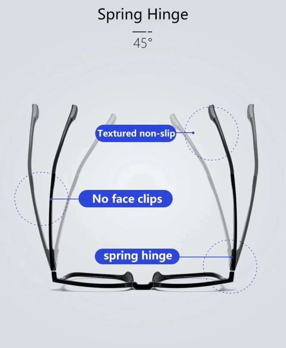 VICKY Flip-up Magnetic Clip-on Prescription Glasses Men Women TR90 Polarised Myopia Sunglasses Night Vision Reading Glasses 2191