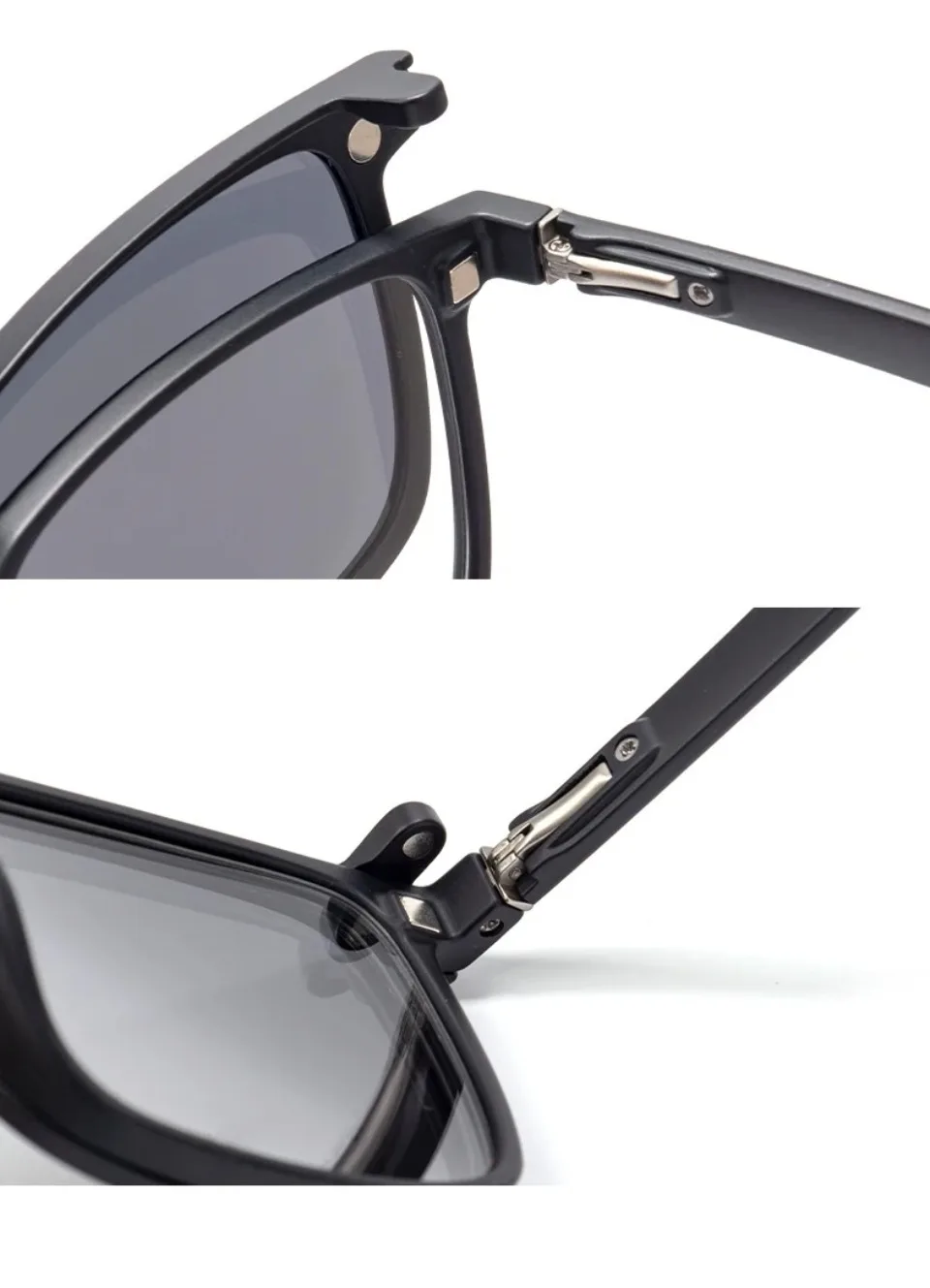 VICKY Flip-up Magnetic Clip-on Prescription Glasses Men Women TR90 Polarised Myopia Sunglasses Night Vision Reading Glasses 2191