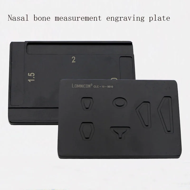 Cosmetic and Plastic Multi-Functional Nasal Prosthesis Engraving Plate Longminicon Nasal Measurement Tool